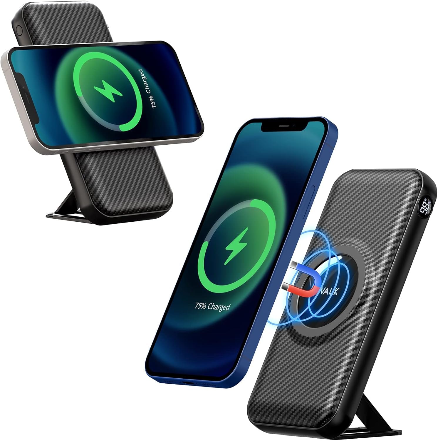 Magnetic Wireless Portable Charger Power Bank, 20000Mah with 7.5W Wireless Charging and 20W USB C Power Delivery Battery Pack, Smart LED & Kickstand, Only Compatible with Iphone 14/13/12 Series